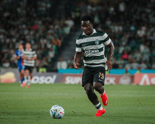 Nestory Irankunda of Sporting CP during the Liga Portugal match between Sporting CP and FC Alverca at Estadio JosÃ Alvalade, in Lisbon, Portugal. (Diogo Sautchuk) Copyright: xDiogoxSautchukx