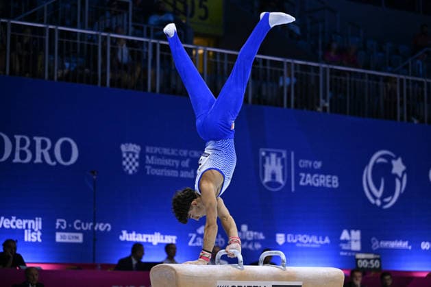Artistic Gymnastics Photo by IPA ABACAPRESS.COM87725188 - RUGGERI Riccardo (ITA) on the pommel horse during the European Men s Artistic Gymnastics Championships in Zagreb, Croatia, on August 23, 2026 Zagreb Croatia  Copyright: xIPAxSport ABACAx