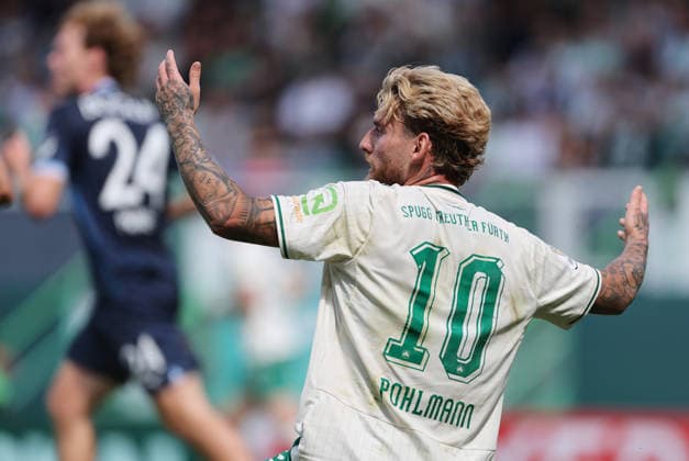Pohlmann Ole , DFB Pokal , Greuther Fürth-VfL Bochum , , Fußball , in dem Sportpark Ronhof Stadion in Fürth , Bayern , Deutschland . August 23 , 2026 . Photo by: Davide Elias IPA Photo Pressefoto DENL Copyright: xDavidexEliasx