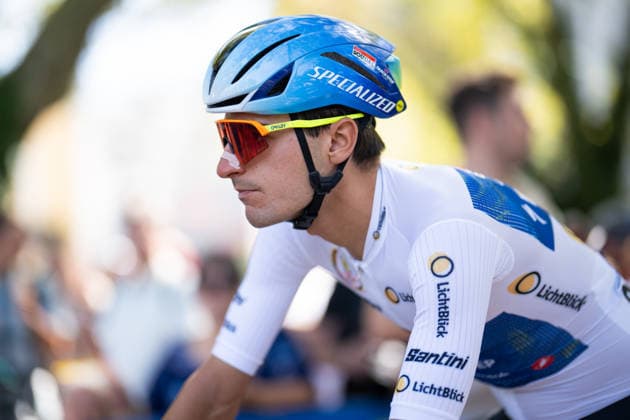 Lidl Deutschland Tour, Etappe 4, 23.08.2026 Andrea Raccagni Noviero (ITA, Soudal Quick-Step) Heilbronn Germany *** Lidl Germany Tour, Stage 4, August 23, 2026 Andrea Raccagni Noviero ITA, Soudal Quick Step Heilbronn, Germany Copyright: xCarlaxHilgerx