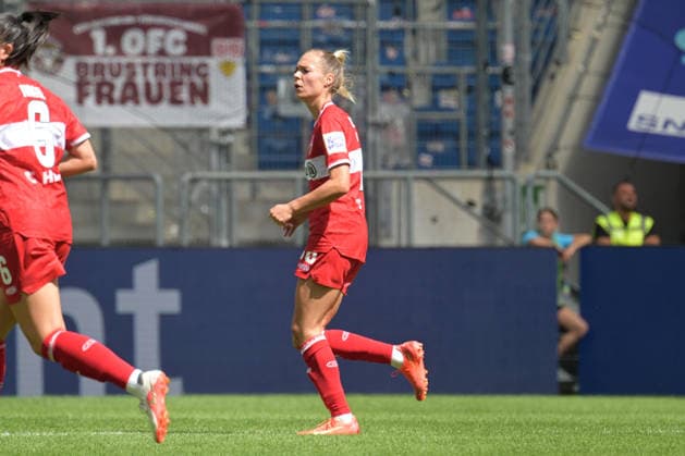 Janina Hechler (VfB Stuttgart 1893 Frauen, 16) GER, TSG 1899 Hoffenheim vs. VFB Stuttgart , Google Pixel Frauen-Bundesliga, 1.Spieltag, Saison 2026 2027, 23.08.2026 DFB DFL regulations prohibit any use of photographs as image sequences and or quasi-video GER, TSG 1899 Hoffenheim vs. VFB Stuttgart , Google Pixel Frauen-Bundesliga, 1.Spieltag, Saison 2026 2027, 23.08.2026 Sinsheim *** Janina Hechler, VfB Stuttgart 1893 Women, 16 GER, TSG 1899 Hoffenheim vs. VfB Stuttgart, Google Pixel Women s Bundesliga, Matchday 1, 2026–2027 Season, August 23, 2026 DFB and DFL regulations prohibit any use of photographs as image sequences and or quasi-video GER, TSG 1899 Hoffenheim vs. VfB Stuttgart, Google Pixel Women s Bundesliga, Matchday 1, 2026–2027 season, August 23, 2026, Sinsheim Copyright: xEibner-Pressefotox EP_TBR