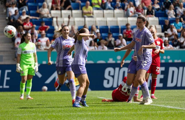 23.08.26 Frauen TSG 1899 Hoffenheim - VfB Stuttgart Deutschland, Stuttgart, 23.08.2026, Fussball, Frauen, Bundesliga, Saison 2026 2027, TSG 1899 Hoffenheim - VfB Stuttgart: Marie Steiner (TSG 1899 Hoffenheim); Jubel Tor 1:0 Steiner. *** August 23, 2026 Women s TSG 1899 Hoffenheim vs. VfB Stuttgart Germany, Stuttgart, August 23, 2026, Soccer, Women s, Bundesliga, 2026–2027 season, TSG 1899 Hoffenheim vs. VfB Stuttgart Marie Steiner TSG 1899 Hoffenheim Celebrates Goal 1–0 Steiner