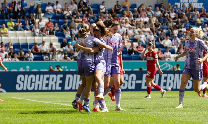 23.08.26 Frauen TSG 1899 Hoffenheim - VfB Stuttgart Deutschland, Stuttgart, 23.08.2026, Fussball, Frauen, Bundesliga, Saison 2026 2027, TSG 1899 Hoffenheim - VfB Stuttgart: Marie Steiner (TSG 1899 Hoffenheim); Jubel Tor 1:0 Steiner. *** August 23, 2026 Women s TSG 1899 Hoffenheim vs. VfB Stuttgart Germany, Stuttgart, August 23, 2026, Soccer, Women s, Bundesliga, 2026–2027 season, TSG 1899 Hoffenheim vs. VfB Stuttgart Marie Steiner TSG 1899 Hoffenheim Celebrates Goal 1–0 Steiner