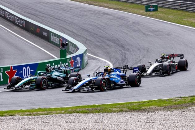 ZANDVOORT - Lance Stroll from Canada and driver for Aston Martin Aramco Formula 1 Team Honda, Carlos Sainz from Spain and driver for Atlassian Williams Racing, Gabriel Bortoleto from Brazil and driver for Audi Revolut F1 Team during the Formula 1 Heineken Dutch Grand Prix at Circuit Zandvoort on 23 August 2026 in Zandvoort, the Netherlands. MARCEL TER BALS ANP xVIxANPxSportx xMarcelxterxBalsxIVx 566101877 originalFilename: 566101877.jpg