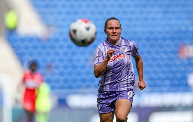 GER, Sinsheim, TSG Hoffenheim vs VfB Stuttgart, Google Pixel Frauen Bundesliga, Fussball, DFB, Spielzeit 2026 2027, 1. Spieltag im Bild: Marie Steiner (TSG Hoffenheim Frauen 9) DFB DFL REGULATIONS PROHIBIT ANY USE OF PHOTOGRAPHS AS IMAGE SEQUENCES AND OR QUASI-VIDEO, 23.08.2026 *** GER, Sinsheim, TSG Hoffenheim vs. VfB Stuttgart, Google Pixel Women’s Bundesliga, Soccer, DFB, 2026–2027 Season, Matchday 1 in Pictures: Marie Steiner, TSG Hoffenheim Women. 9. DFB and DFL regulations prohibit any use of photographs as image sequences and or quasi-video. August 23, 2026 Copyright: HMBxMedia HendrikxHamelau