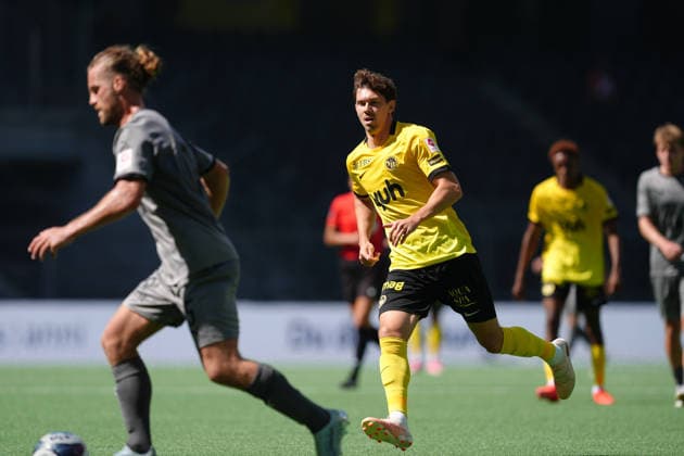 Bern, Switzerland - August 23: Christian Fassnacht (16 YB) during the Brack Super League match between BSC Young Boys and FC Vaduz at Stadion Wankdorf on August 23, 2026 in Bern, Switzerland.  Copyright: xKjetilxWaberx xSPPx Sportspressphoto_SPR213512