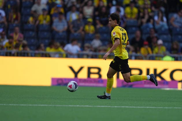 Bern, Switzerland - August 23: Noe Tschanz (52 YB) during the Brack Super League match between BSC Young Boys and FC Vaduz at Stadion Wankdorf on August 23, 2026 in Bern, Switzerland.  Copyright: xKjetilxWaberx xSPPx Sportspressphoto_SPR213571