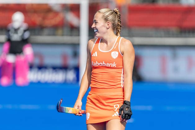 FIH Hockey World Cup: Netherlands Women v China AMSTELVEEN, NL - AUGUST 23: Renee van Laarhoven of Netherlands Women during the FIH Hockey World Cup match between Netherlands Women and China at Wagener Stadion on August 23, 2026 in Amstelveen, Netherlands. Amstelveen Wagener Stadion Netherlands Content not available for redistribution in The Netherlands directly or indirectly through any third parties. Copyright: xMarcelxvanxPlateringenx