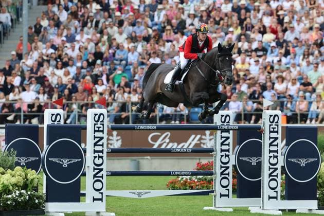 Marcus Ehning (GER, Deutschland) mit Pferd Coolio 42, Springen, FEI Jumping World Championship, WM, Weltmeisterschaft , FEI Jumping World Championship, Competition Individual Final, Longines-Prize, Longines-Preis, Finale Einzelwertung, Jumping , AACHEN - FEI World Championships 2026, Weltfest des Pferdesports, Reitsport Weltmeisterschaft 2026, Aachen 2026, Welcome Home 2026, Aachener Soers, 11. bis 23. August 2026, Reitsport, 23.08.2026, Aachen Aachener Soers Deutschland *** Marcus Ehning (GER), Germany, riding Coolio 42, Show Jumping, FEI Jumping World Championship, FEI Jumping World Championship, Individual Final, Longines Prize, Jumping, AACHEN FEI World Championships 2026, World Festival of Equestrian Sports, 2026 World Equestrian Games, Aachen 2026, Welcome Home 2026, Aachen Soers, August 11–23, 2026, Equestrian Sports, August 23, 2026, Aachen Soers, Germany