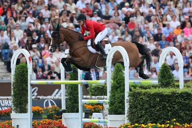 Sophie Hinners (GER, Deutschland) mit Pferd Iron Dames Singclair, Springen, FEI Jumping World Championship, WM, Weltmeisterschaft , FEI Jumping World Championship, Competition Individual Final, Longines-Prize, Longines-Preis, Finale Einzelwertung, Jumping , AACHEN - FEI World Championships 2026, Weltfest des Pferdesports, Reitsport Weltmeisterschaft 2026, Aachen 2026, Welcome Home 2026, Aachener Soers, 11. bis 23. August 2026, Reitsport, 23.08.2026, Aachen Aachener Soers Deutschland *** Sophie Hinners (GER), Germany, riding Iron Dames Singclair, show jumping, FEI Jumping World Championship, FEI Jumping World Championship, Individual Final, Longines Prize, Jumping, AACHEN FEI World Championships 2026, World Equestrian Festival, 2026 World Equestrian Games, Aachen 2026, Welcome Home 2026, Aachen Soers, August 11–23, 2026, Equestrian Sports, August 23, 2026, Aachen Soers, Germany