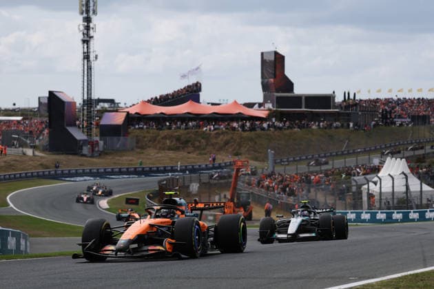 F1 - DUTCH GRAND PRIX 2026 01 NORRIS Lando (gbr), McLaren F1 Team MCL40, action during the Formula 1 Dutch Grand Prix 2026, 12th round of the 2026 Formula One World Championship, WM, Weltmeisterschaft from August 21 to 23, 2026 on the Circuit Zandvoort, in Zandvoort, Netherlands - ZandvoortNetherlands  Copyright: xDPPIx