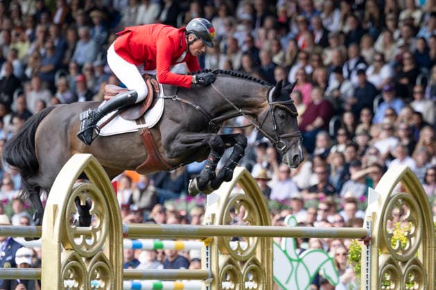 Daniel DEUSSER (GER) auf Otello de Guldenboom, im Sprung, Einzelaktion, Aktion, im Springen S3, Umlauf A, FEI Jumping World Championship, WM, Weltmeisterschaft - Individual Final - LONGINES-Preis, am 23.08.2026, FEI Reit Weltmeisterschaft Aachen 2026 vom 11. - 23.08.2026 in Aachen Deutschland; Â *** Daniel DEUSSER (GER) on Otello de Guldenboom, jumping, individual performance, in the S3 jumping competition, Round A, FEI Jumping World Championship Individual Final LONGINES Prize, on August 23, 2026, FEI World Equestrian Games Aachen 2026, August 11–23, 2026, in Aachen, Germany Â