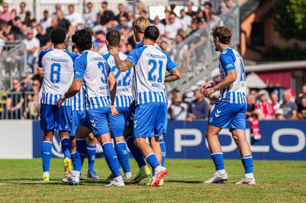 DFB-Pokal: Bahlinger SC vs 1. FC Magdeburg, 22.08.2026 Torjubel zum 0:2 durch Falko Michel (1. FC Magdeburg, 21) DFB-Pokal: Bahlinger SC vs 1. FC Magdeburg, Kaiserstuhlstadion, 22.08.2026 DFB DFL REGULATIONS PROHIBIT ANY USE OF PHOTOGRAPHS AS IMAGE SEQUENCES AND OR QUASI-VIDEO. *** DFB Cup: Bahlinger SC vs. 1. FC Magdeburg, August 22, 2026—Celebration of the 0–2 goal by Falko Michel of 1. FC Magdeburg, 21st DFB Cup match: Bahlinger SC vs. 1. FC Magdeburg, Kaiserstuhlstadion, August 22, 2026 DFB DFL regulations prohibit any use of photographs as image sequences and or quasi-video Copyright: xBEAUTIFULxSPORTS Boscox