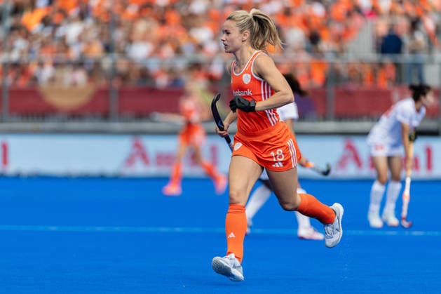 FIH Hockey World Cup: Netherlands Women v China AMSTELVEEN, NL - AUGUST 23: Freeke Moes of Netherlands Women during the FIH Hockey World Cup match between Netherlands Women and China at Wagener Stadion on August 23, 2026 in Amstelveen, Netherlands. Amstelveen Wagener Stadion Netherlands Content not available for redistribution in The Netherlands directly or indirectly through any third parties. Copyright: xMarcelxvanxPlateringenx
