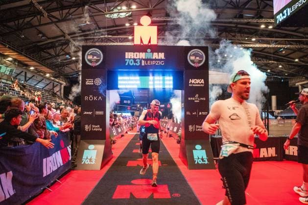 August 23, 2026, Leipzig, Saxony, Germany: LEIPZIG, GERMANY Ã¢â‚¬ AUGUST 23, 2026: Athletes compete in the inaugural IRONMAN 70.3 Leipzig in Leipzig, Germany, on August 23, 2026, marking the first edition of the middle-distance triathlon held in the city. More than 2,600 athletes from Germany and abroad took part in the event, which combines swimming, cycling and running, as spectators gathered along the course to watch the competition. Leipzig Germany - ZUMAq101 20260823_zna_q101_046 Copyright: xMariaxCastrox