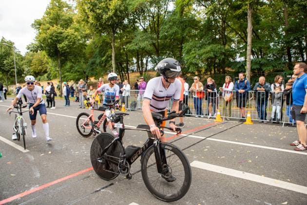 August 23, 2026, Leipzig, Saxony, Germany: LEIPZIG, GERMANY Ã¢â‚¬ AUGUST 23, 2026: Athletes compete in the inaugural IRONMAN 70.3 Leipzig in Leipzig, Germany, on August 23, 2026, marking the first edition of the middle-distance triathlon held in the city. More than 2,600 athletes from Germany and abroad took part in the event, which combines swimming, cycling and running, as spectators gathered along the course to watch the competition. More Than 2,600 Athletes Compete In Inaugural IRONMAN 70.3 Leipzig  - ZUMAq101 20260823_zna_q101_052 Copyright: xMariaxCastrox