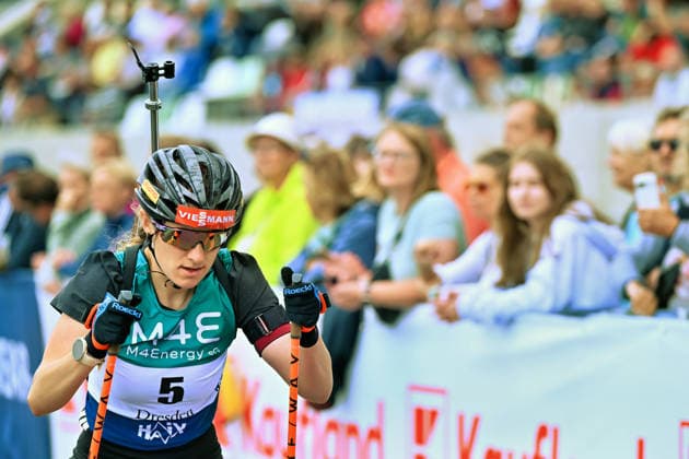Janina Hettich-Walz (Deutschland) M4Energy City Biathlon Dresden 2026, 23.08.2026 M4Energy City Biathlon Dresden 2026, 23.08.2026 Dresden *** Janina Hettich Walz, Germany; M4Energy City Biathlon Dresden 2026, August 23, 2026; M4Energy City Biathlon Dresden 2026, August 23, 2026; Dresden Copyright: xEibner-Pressefoto xHoepnerx EP_PHR