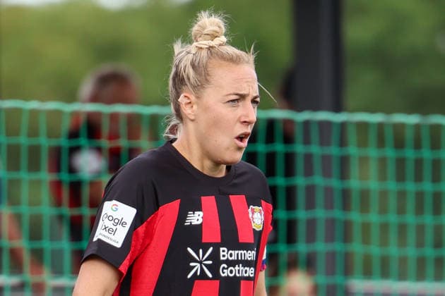 Deutschland: Fußball Google Pixel Frauen-Bundesliga 2026 - 2027, 1. Spieltag - RB Leipzig gegen Bayer 04 Leverkusen, Trainingszentrum von RB Leipzig (Leipzig): Carolin Simon (Bayer 04 Leverkusen Frauen, 30) Freisteller *** Germany Soccer Google Pixel Women s Bundesliga 2026 2027, Matchday 1: RB Leipzig vs. Bayer 04 Leverkusen, RB Leipzig Training Center, Leipzig, Carolin Simon, Bayer 04 Leverkusen Women s Team, 30 cutouts Copyright: xLucasxWalterx