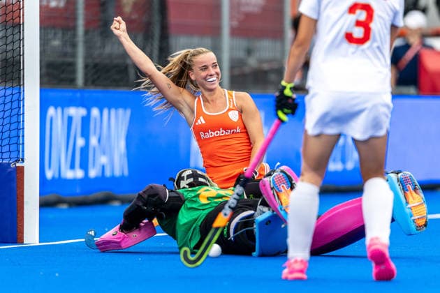 FIH Hockey World Cup: Netherlands Women v China AMSTELVEEN, NL - AUGUST 23: Joosje Burg of Netherlands Women during the FIH Hockey World Cup match between Netherlands Women and China at Wagener Stadion on August 23, 2026 in Amstelveen, Netherlands. Amstelveen Wagener Stadion Netherlands Content not available for redistribution in The Netherlands directly or indirectly through any third parties. Copyright: xMarcelxvanxPlateringenx