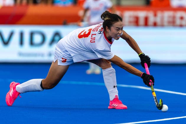 FIH Hockey World Cup: Netherlands Women v China AMSTELVEEN, NL - AUGUST 23: Liu Yang of China during the FIH Hockey World Cup match between Netherlands Women and China at Wagener Stadion on August 23, 2026 in Amstelveen, Netherlands. Amstelveen Wagener Stadion Netherlands Content not available for redistribution in The Netherlands directly or indirectly through any third parties. Copyright: xMarcelxvanxPlateringenx