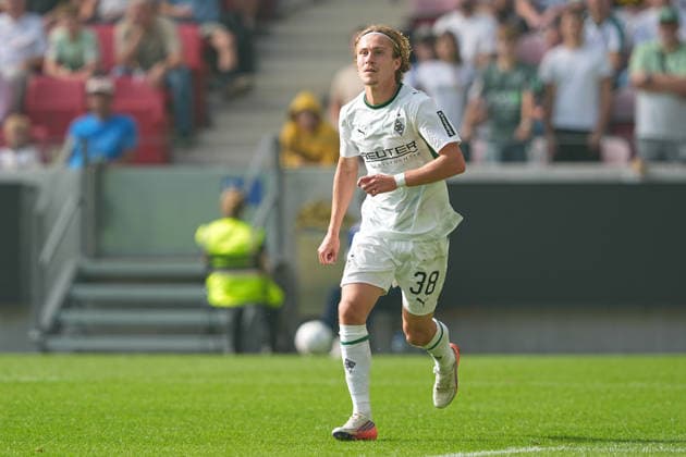 23.08.2026, xydrx, Fußball, DFB Pokal, TSV Schott Mainz - Borussia Mönchengladbach, Saison 2026 2027, MEWA Arena: Hugo Bolin (Borussia Moenchengladbach, 38) DFB regulations prohibit any use of photographs as image sequences and or quasi-video. *** August 23, 2026, xydrx, Soccer, DFB Cup, TSV Schott Mainz vs. Borussia Mönchengladbach, 2026–2027 season, MEWA Arena Hugo Bolin Borussia Mönchengladbach, 38 DFB regulations prohibit any use of photographs as image sequences and or quasi-video Copyright: HMBxMedia YannisxDreimann