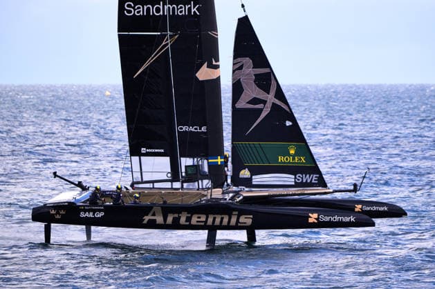GER, Sail GP, Rockwool Germany Sail Grand Prix, Sassnitz, 22.-23.08.2026, Deutschland, Samstag, 23.08.2026, Renntag 2, ARTEMIS - Sali GP Team - Sweden; Driver - Nathan Outteridge, GER, Sail GP, Rockwool Germany Sail Grand Prix, Sassnitz, 22.-23.08.2026, Deutschland, Samstag, 23.08.2026, Renntag 2, *** GER, Sail GP, Rockwool Germany Sail Grand Prix, Sassnitz, August 22–23, 2026, Germany, Saturday, August 23, 2026, Race Day 2, ARTEMIS Sail GP Team Sweden Driver Nathan Outteridge, GER, Sail GP, Rockwool Germany Sail Grand Prix, Sassnitz, August 22–23, 2026, Germany, Saturday, August 23, 2026, Race Day 2, Copyright: xClaudiusxRauchx