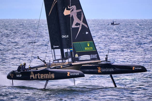 GER, Sail GP, Rockwool Germany Sail Grand Prix, Sassnitz, 22.-23.08.2026, Deutschland, Samstag, 23.08.2026, Renntag 2, ARTEMIS - Sali GP Team - Sweden; Driver - Nathan Outteridge, GER, Sail GP, Rockwool Germany Sail Grand Prix, Sassnitz, 22.-23.08.2026, Deutschland, Samstag, 23.08.2026, Renntag 2, *** GER, Sail GP, Rockwool Germany Sail Grand Prix, Sassnitz, August 22–23, 2026, Germany, Saturday, August 23, 2026, Race Day 2, ARTEMIS Sail GP Team Sweden Driver Nathan Outteridge, GER, Sail GP, Rockwool Germany Sail Grand Prix, Sassnitz, August 22–23, 2026, Germany, Saturday, August 23, 2026, Race Day 2, Copyright: xClaudiusxRauchx