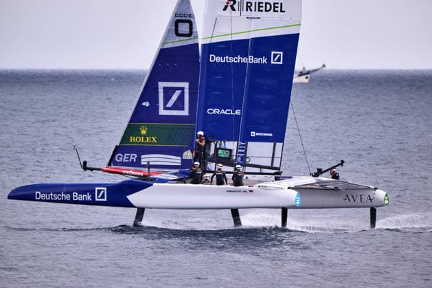 GER, Sail GP, Rockwool Germany Sail Grand Prix, Sassnitz, 22.-23.08.2026, Deutschland, Samstag, 23.08.2026, Renntag 2, GERMANY BY DEUTSCHE BANK - Sail GP Team - Germany; Driver - Erik Kosegarten-Heil, GER, Sail GP, Rockwool Germany Sail Grand Prix, Sassnitz, 22.-23.08.2026, Deutschland, Samstag, 23.08.2026, Renntag 2, *** GER, Sail GP, Rockwool Germany Sail Grand Prix, Sassnitz, August 22–23, 2026, Germany, Saturday, August 23, 2026, Race Day 2, GERMANY BY DEUTSCHE BANK Sail GP Team Germany Driver Erik Kosegarten Heil, GER, Sail GP, Rockwool Germany Sail Grand Prix, Sassnitz, August 22–23, 2026, Germany, Saturday, August 23, 2026, Race Day 2, Copyright: xClaudiusxRauchx