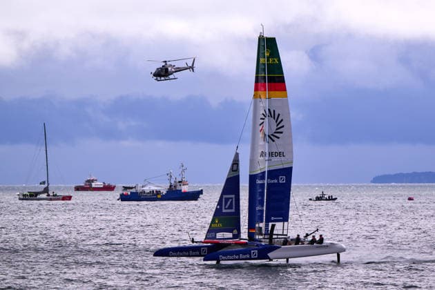 GER, Sail GP, Rockwool Germany Sail Grand Prix, Sassnitz, 22.-23.08.2026, Deutschland, Samstag, 23.08.2026, Renntag 2, GERMANY BY DEUTSCHE BANK - Sail GP Team - Germany; Driver - Erik Kosegarten-Heil, GER, Sail GP, Rockwool Germany Sail Grand Prix, Sassnitz, 22.-23.08.2026, Deutschland, Samstag, 23.08.2026, Renntag 2, *** GER, Sail GP, Rockwool Germany Sail Grand Prix, Sassnitz, August 22–23, 2026, Germany, Saturday, August 23, 2026, Race Day 2, GERMANY BY DEUTSCHE BANK Sail GP Team Germany Driver Erik Kosegarten Heil, GER, Sail GP, Rockwool Germany Sail Grand Prix, Sassnitz, August 22–23, 2026, Germany, Saturday, August 23, 2026, Race Day 2, Copyright: xClaudiusxRauchx