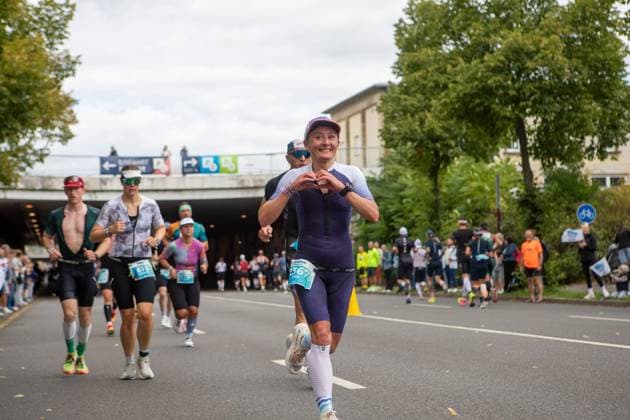More than 2,600 athletes compete in inaugural IRONMAN 70.3 Leipzig LEIPZIG, GERMANY AUGUST 23, 2026: Athletes compete in the inaugural IRONMAN 70.3 Leipzig in Leipzig, Germany, on August 23, 2026, marking the first edition of the middle-distance triathlon held in the city. More than 2,600 athletes from Germany and abroad took part in the event, which combines swimming, cycling and running, as spectators gathered along the course to watch the competition. Leipzig Saxony Germany Copyright: x xMariaxCastrox xJNAxPressx