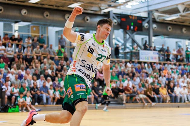 Oskar SUNNEFELDT (FRISCH AUF! Goeppingen, 27) Jubel, Freude, Leidenschaft, Erfolg, Emotion, Begeisterung, positive Emotionen GER, HG Saarlouis vs. FRISCH AUF! Goeppingen, Handball, DHB-Pokal, 1. Runde, Spielzeit 2026 2027, 23.08.2026, GER, HG Saarlouis vs. FRISCH AUF! Goeppingen, Handball, DHB-Pokal, 1. Runde, Spielzeit 2026 2027, 23.08.2026, Saarbruecken *** Oskar SUNNEFELDT FRISCH AUF Goeppingen, 27 Celebration, Joy, Passion, Success, Emotion, Enthusiasm, Positive Emotions GER, HG Saarlouis vs. FRISCH AUF Goeppingen, Handball, DHB Cup, Round 1, 2026–2027 Season, August 23, 2026, GER, HG Saarlouis vs. FRISCH AUF Goeppingen, Handball, DHB Cup, 1st Round, 2026–2027 Season, August 23, 2026, Saarbrücken Copyright: xEibnerxPressefoto OliverxSchmidtx EP_OST