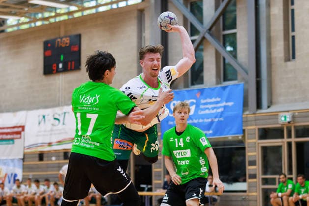 Erik PERSSON (FRISCH AUF! Goeppingen, 22) erzielt ein Tor, Aktion, Torwurf GER, HG Saarlouis vs. FRISCH AUF! Goeppingen, Handball, DHB-Pokal, 1. Runde, Spielzeit 2026 2027, 23.08.2026, GER, HG Saarlouis vs. FRISCH AUF! Goeppingen, Handball, DHB-Pokal, 1. Runde, Spielzeit 2026 2027, 23.08.2026, Saarbruecken *** Erik PERSSON FRISCH AUF Goeppingen, 22 scores a goal, play, shot on goal GER, HG Saarlouis vs. FRISCH AUF Goeppingen, Handball, DHB Cup, 1st Round, 2026–2027 Season, August 23, 2026, GER, HG Saarlouis vs. FRISCH AUF Goeppingen, Handball, DHB Cup, Round 1, 2026–2027 season, August 23, 2026, Saarbrücken Copyright: xEibnerxPressefoto OliverxSchmidtx EP_OST