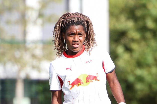 Deutschland: Fußball Google Pixel Frauen-Bundesliga 2026 - 2027, 1. Spieltag - RB Leipzig gegen Bayer 04 Leverkusen, Trainingszentrum von RB Leipzig (Leipzig): Delice Boboy (RB Leipzig Frauen, 17) Freisteller *** Germany Soccer Google Pixel Women s Bundesliga 2026 2027, Matchday 1: RB Leipzig vs. Bayer 04 Leverkusen, RB Leipzig Training Center, Leipzig, Delice Boboy, RB Leipzig Women, 17 cutouts Copyright: xLucasxWalterx