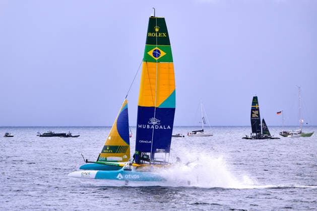 GER, Sail GP, Rockwool Germany Sail Grand Prix, Sassnitz, 22.-23.08.2026, Deutschland, Samstag, 23.08.2026, Renntag 2, MUBADALA BRAZIL - Sail GP Team - Brazil; Driver - Martine Grael, GER, Sail GP, Rockwool Germany Sail Grand Prix, Sassnitz, 22.-23.08.2026, Deutschland, Samstag, 23.08.2026, Renntag 2, *** GER, Sail GP, Rockwool Germany Sail Grand Prix, Sassnitz, August 22–23, 2026, Germany, Saturday, August 23, 2026, Race Day 2, MUBADALA BRAZIL Sail GP Team Brazil Driver Martine Grael, GER, Sail GP, Rockwool Germany Sail Grand Prix, Sassnitz, August 22–23, 2026, Germany, Saturday, August 23, 2026, Race Day 2, Copyright: xClaudiusxRauchx