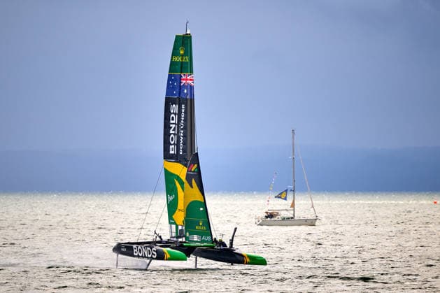 GER, Sail GP, Rockwool Germany Sail Grand Prix, Sassnitz, 22.-23.08.2026, Deutschland, Samstag, 23.08.2026, Renntag 2, BONDS FLYING ROOS - Sail GP Team - Australia; Driver - Tom Slingsby, GER, Sail GP, Rockwool Germany Sail Grand Prix, Sassnitz, 22.-23.08.2026, Deutschland, Samstag, 23.08.2026, Renntag 2, *** GER, Sail GP, Rockwool Germany Sail Grand Prix, Sassnitz, August 22–23, 2026, Germany, Saturday, August 23, 2026, Race Day 2, BONDS FLYING ROOS Sail GP Team Australia Driver Tom Slingsby, GER, Sail GP, Rockwool Germany Sail Grand Prix, Sassnitz, August 22–23, 2026, Germany, Saturday, August 23, 2026, Race Day 2, Copyright: xClaudiusxRauchx