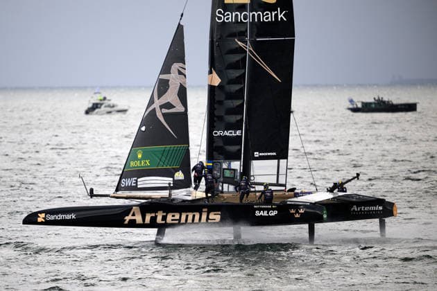 GER, Sail GP, Rockwool Germany Sail Grand Prix, Sassnitz, 22.-23.08.2026, Deutschland, Samstag, 23.08.2026, Renntag 2, ARTEMIS - Sali GP Team - Sweden; Driver - Nathan Outteridge, GER, Sail GP, Rockwool Germany Sail Grand Prix, Sassnitz, 22.-23.08.2026, Deutschland, Samstag, 23.08.2026, Renntag 2, *** GER, Sail GP, Rockwool Germany Sail Grand Prix, Sassnitz, August 22–23, 2026, Germany, Saturday, August 23, 2026, Race Day 2, ARTEMIS Sail GP Team Sweden Driver Nathan Outteridge, GER, Sail GP, Rockwool Germany Sail Grand Prix, Sassnitz, August 22–23, 2026, Germany, Saturday, August 23, 2026, Race Day 2, Copyright: xClaudiusxRauchx