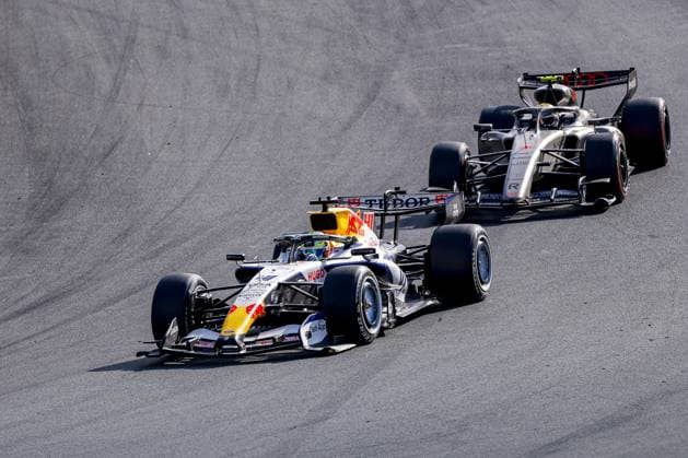 ZANDVOORT - Arvid Lindblad from Great Britain and driver for Visa Cash App Racing Bulls Formula 1 Team, Gabriel Bortoleto from Brazil and driver for Audi Revolut F1 Team during the Formula 1 Heineken Dutch Grand Prix at Circuit Zandvoort on 23 August 2026 in Zandvoort, the Netherlands. MARCEL TER BALS ANP xVIxANPxSportx xMarcelxterxBalsxIVx 566109284 originalFilename: 566109284.jpg