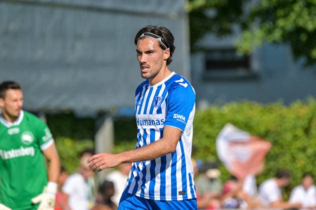 Roko Simic (1. FC Magdeburg, 09) GER, Bahlinger SC vs 1. FC Magdeburg, Fussball, DFB-Pokal, 1. Hauptrunde, Saison 2026 2027, 23.08.2026 DFB REGULATIONS PROHIBIT ANY USE OF PHOTOGRAPHS AS IMAGE SEQUENCES AND OR QUASI-VIDEO GER, Bahlinger SC vs 1. FC Magdeburg, Fussball, DFB-Pokal, 1. Hauptrunde, Saison 2026 2027, 23.08.2026 Bahlingen *** Roko Simic, 1 FC Magdeburg, 09 GER, Bahlinger SC vs. 1 FC Magdeburg, Soccer, DFB Cup, 1st Round, 2026–2027 Season, August 23, 2026 DFB regulations prohibit any use of photographs as image sequences and or quasi-video GER, Bahlinger SC vs. 1 FC Magdeburg, Soccer, DFB Cup, 1st Main Round, 2026–2027 Season, August 23, 2026, Bahlingen Copyright: xEibner-Pressefotox EP_THS