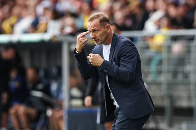 Trainer Mauro Lustrinelli (1. FC Union Berlin) - 1. Hauptrunde DFB Pokal Saison 2026-2027 Eintracht Braunschweig vs. 1. FC Union Berlin im Eintracht Stadion in Braunschweig - Fußball,Mann,Männer,Deutschland,23.08.2026 *** Coach Mauro Lustrinelli, 1. FC Union Berlin, 1st round of the DFB Cup, 2026–2027 season, Eintracht Braunschweig vs. 1. FC Union Berlin at Eintracht Stadium in Braunschweig; soccer, man, men, Germany, August 23, 2026