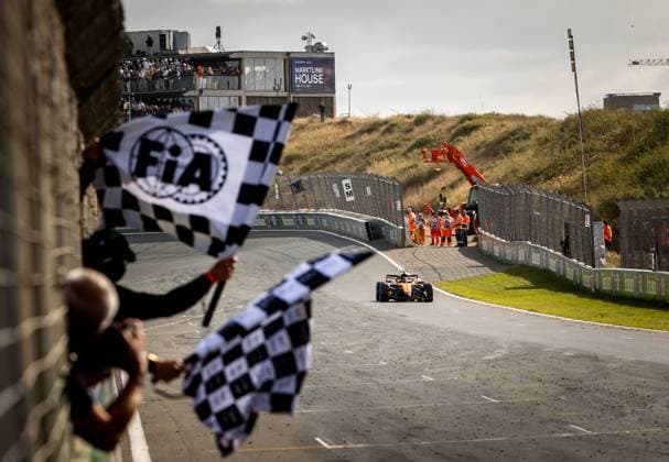 ZANDVOORT - Lando Norris (McLaren) wins the F1 Dutch Grand Prix at the Circuit of Zandvoort. SEM VAN DER WAL ANP xVIxANPxSportx xxANPxIVx 566109858 originalFilename: 566109858.jpg