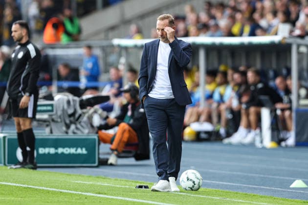 Trainer Mauro Lustrinelli (1. FC Union Berlin) - 1. Hauptrunde DFB Pokal Saison 2026-2027 Eintracht Braunschweig vs. 1. FC Union Berlin im Eintracht Stadion in Braunschweig - Fußball,Mann,Männer,Deutschland,23.08.2026 *** Coach Mauro Lustrinelli, 1. FC Union Berlin, 1st Round of the DFB Cup, 2026–2027 Season, Eintracht Braunschweig vs. 1. FC Union Berlin at Eintracht Stadium in Braunschweig; Soccer, Man, Men, Germany, August 23, 2026