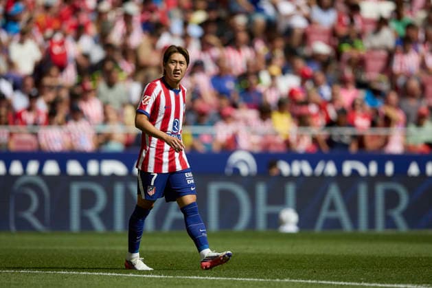 Kang-in Lee (Atletico de Madrid) looks on during the LaLiga EA Sports match between Club AtlÃ tico de Madrid and Villarreal CF at Riyadh Air Metropolitano on August 23, 2026 in Madrid, Spain. (Photo by Manu Reino DeFodi Images) - *** Kang in Lee of Atlético de Madrid looks on during the LaLiga EA Sports match between Club Atlético de Madrid and Villarreal CF at Riyadh Air Metropolitano on August 23, 2026, in Madrid, Spain. Photo by Manu Reino, DeFodi Images