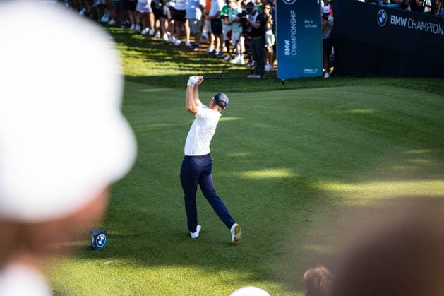 August 23, 2026, St. Louis, Missouri, USA: JUSTIN ROSE tees off the first hole during Round 4 of the BMW Championship at Bellerive Country Club. PGA, Golf Herren Tour 2026: BMW Championship Round 4  - ZUMAw173 20260823_zsp_w173_005 Copyright: xLukexWelshx