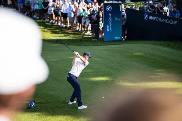 August 23, 2026, St. Louis, Missouri, USA: JUSTIN ROSE tees off the first hole during Round 4 of the BMW Championship at Bellerive Country Club. PGA, Golf Herren Tour 2026: BMW Championship Round 4  - ZUMAw173 20260823_zsp_w173_007 Copyright: xLukexWelshx