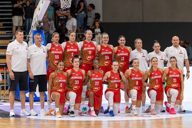 GOETTINGEN, GERMANY - AUGUST 23: The Team from Hungary before the exhibition game, match between Germany vs. Hungary at Sparkassen-Arena on August 23, 2026 in Goettingen, Germany. Lower Saxony Germany Copyright: xBEAUTIFULxSPORTS Freudensteinx