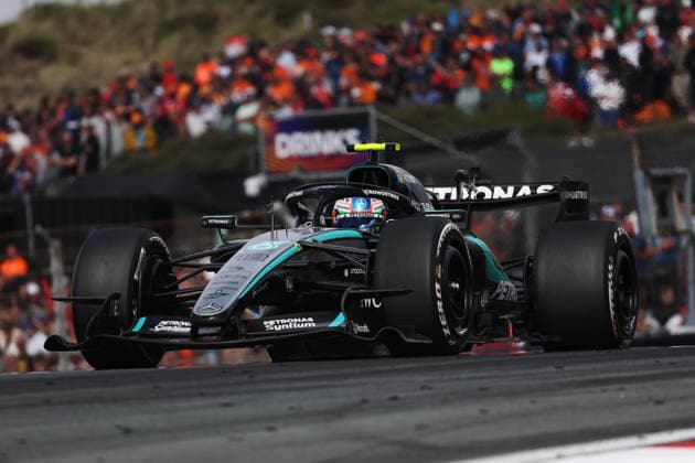 F1 - DUTCH GRAND PRIX 2026 12 KIMI ANTONELLI Andrea (ita), Mercedes AMG F1 Team W17, action during the Formula 1 Dutch Grand Prix 2026, 12th round of the 2026 Formula One World Championship, WM, Weltmeisterschaft from August 21 to 23, 2026 on the Circuit Zandvoort, in Zandvoort, Netherlands - ZandvoortNetherlands  Copyright: xDPPIx