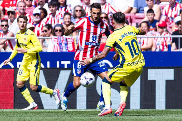 ESP: Atletico de Madrid v Villarreal CF La Liga EA Sports Koke of Atletico de Madrid is defended by Alberto Moleiro of Villarreal during La Liga EA Sports match between Atletico de Madrid and Villarreal CF at Estadio Riyadh Air Metropolitano on August 23, 2026 in Madrid, Spain. Madrid Madrid Spain Football *** ESP Atlético de Madrid vs. Villarreal CF La Liga EA Sports: Atlético de Madrid s Koke is marked by Villarreal s Alberto Moleiro during the La Liga EA Sports match between Atlético de Madrid and Villarreal CF at Estadio Riyadh Air Metropolitano on August 23, 2026 in Madrid, Spain Madrid Madrid Spain Soccer Copyright: xAlejandroxMatiasx