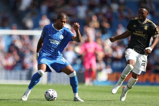 Brighton & Hove Albion v Aston Villa 23 August 2026 Brighton, Premier League Football - Brighton & Hove Albion v Aston Villa - Georginio Rutter of Brighton & Hove Albion - (Photo by Mark Leech). Brighton UK *** Brighton Hove Albion gegen Aston Villa, 23. August 2026, Brighton, Premier League, Fußball: Brighton Hove Albion gegen Aston Villa – Georginio Rutter von Brighton Hove Albion. Foto: Mark Leech, Brighton, Großbritannien  Copyright: xMarkxLeechxOffside