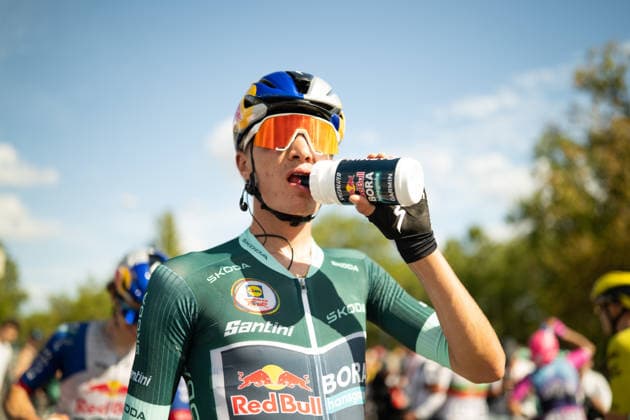 Lidl Deutschland Tour, Etappe 4, 23.08.2026 Giulio Pellizzari (ITA, Red Bull - BORA - hansgrohe) Heilbronn Germany *** Lidl Germany Tour, Stage 4, August 23, 2026 Giulio Pellizzari ITA, Red Bull BORA hansgrohe Heilbronn, Germany Copyright: xCarlaxHilgerx