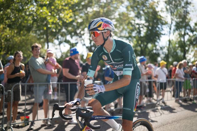 Lidl Deutschland Tour, Etappe 4, 23.08.2026 Giulio Pellizzari (ITA, Red Bull - BORA - hansgrohe) Heilbronn Germany *** Lidl Germany Tour, Stage 4, August 23, 2026 Giulio Pellizzari (ITA), Red Bull BORA hansgrohe, Heilbronn, Germany Copyright: xCarlaxHilgerx